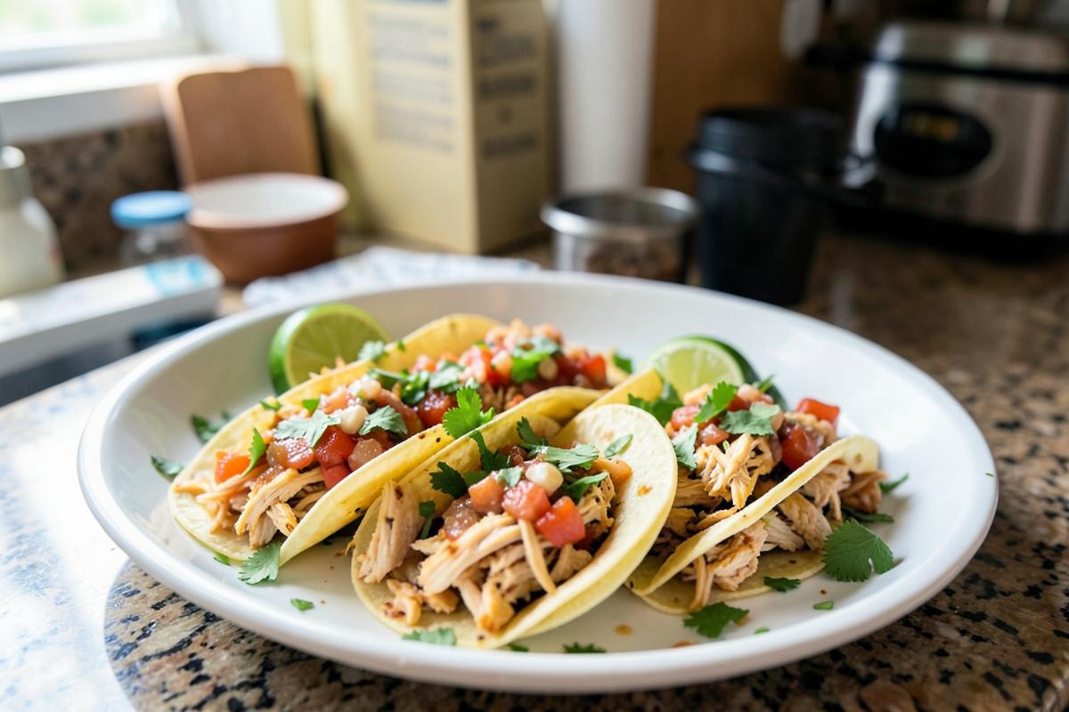 Slow Cooker Chicken Tacos