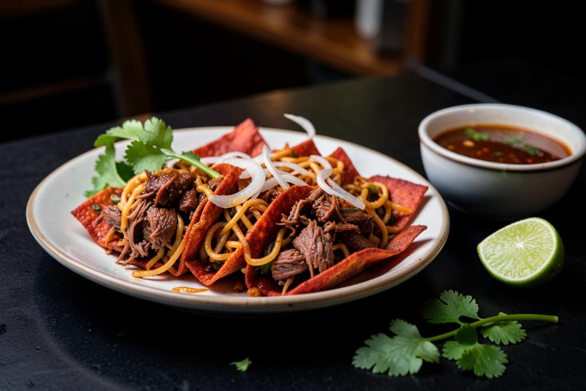 Birria Ramen Tacos