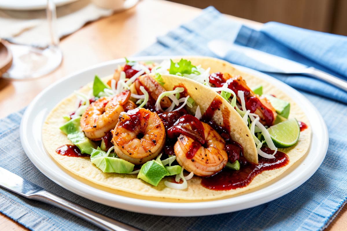 Tacos de Camarón Enchilado