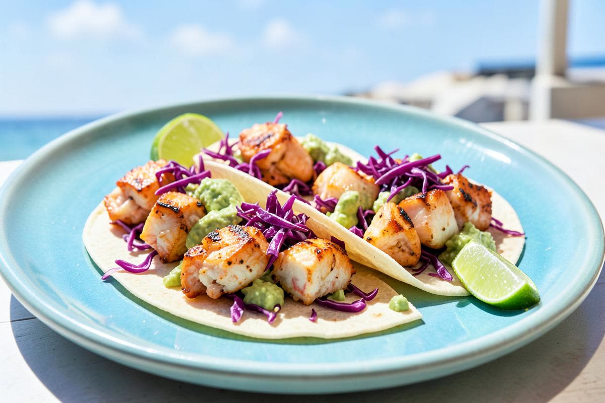 Baja Lobster Tacos