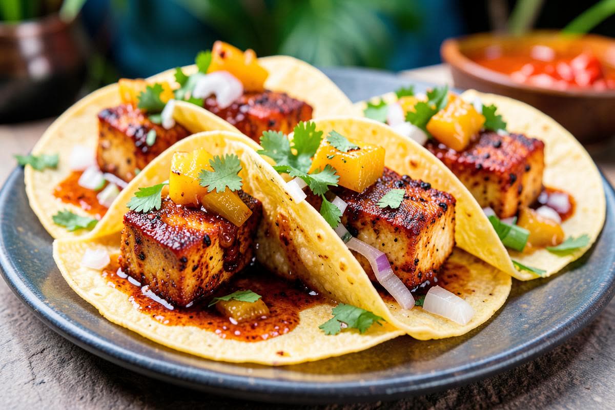 Tofu al Pastor Tacos