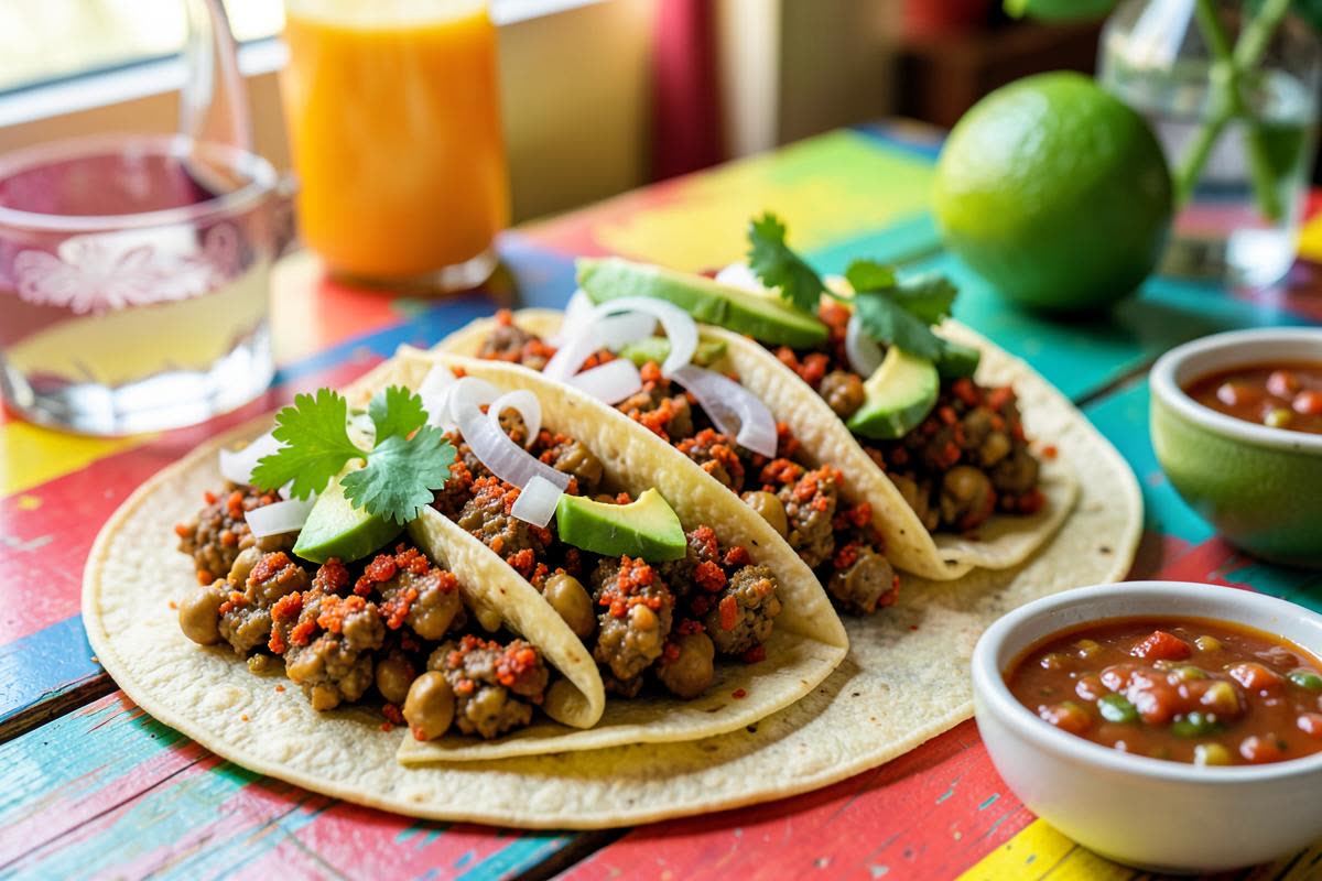 Chickpea Chorizo Tacos