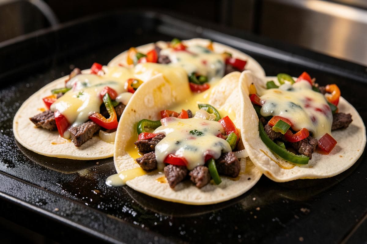 Philly Cheesesteak Tacos