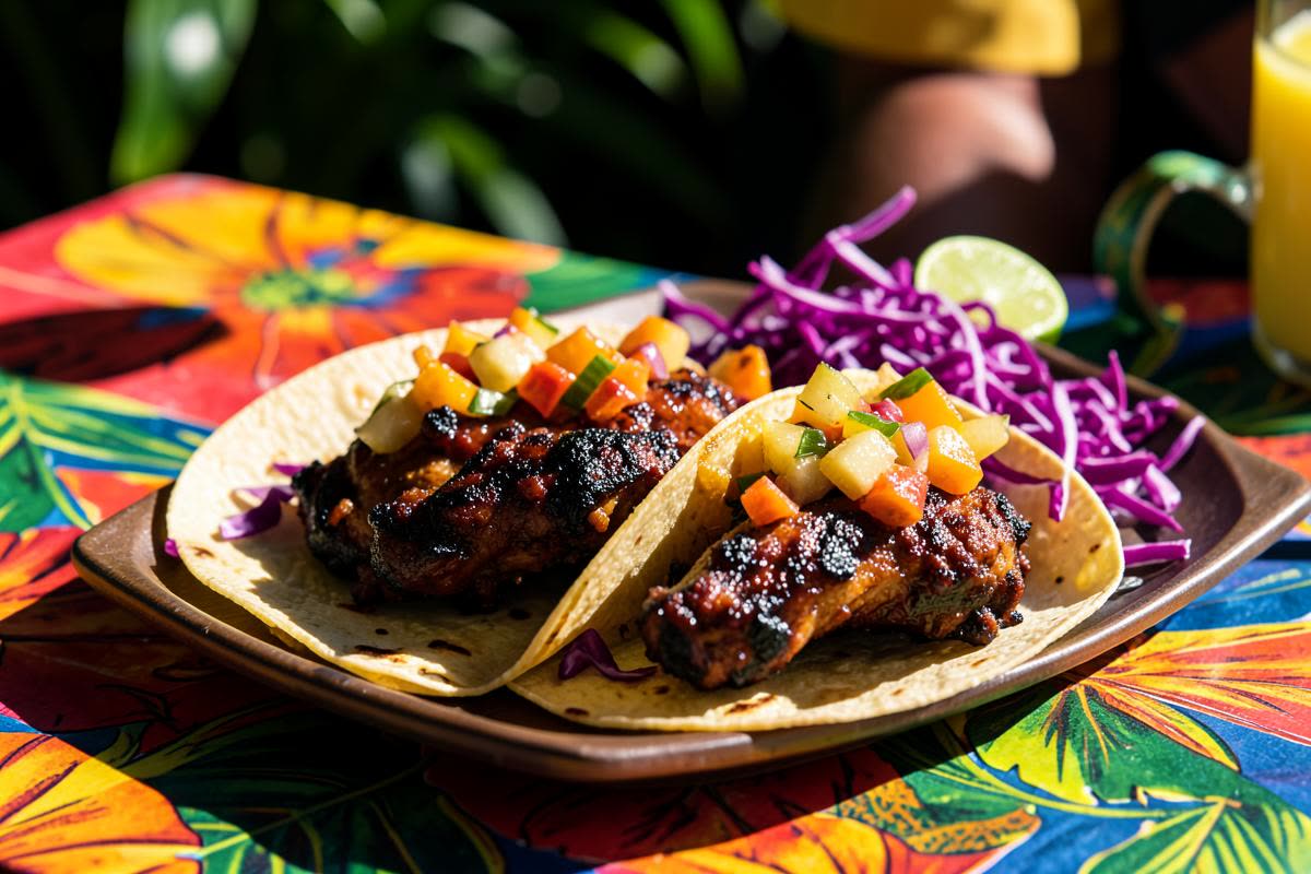 Jamaican Jerk Chicken Tacos