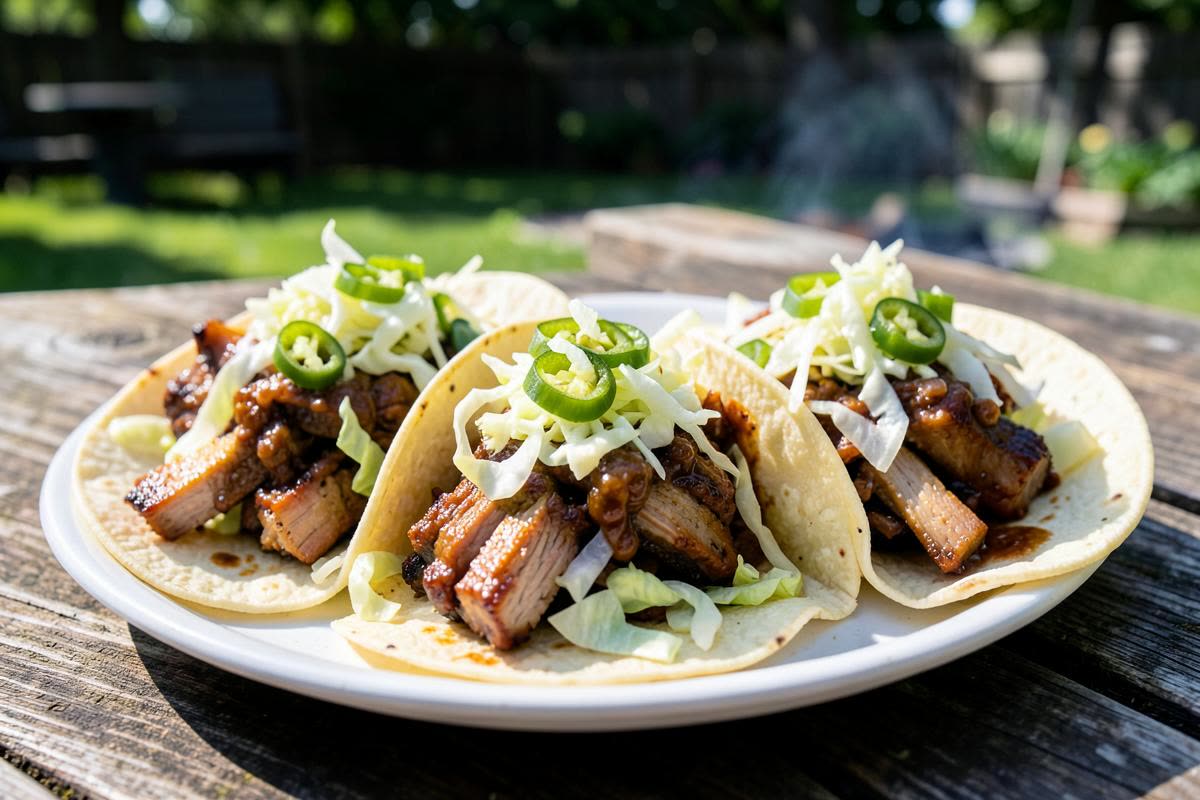 BBQ Pulled Pork Tacos with Slaw