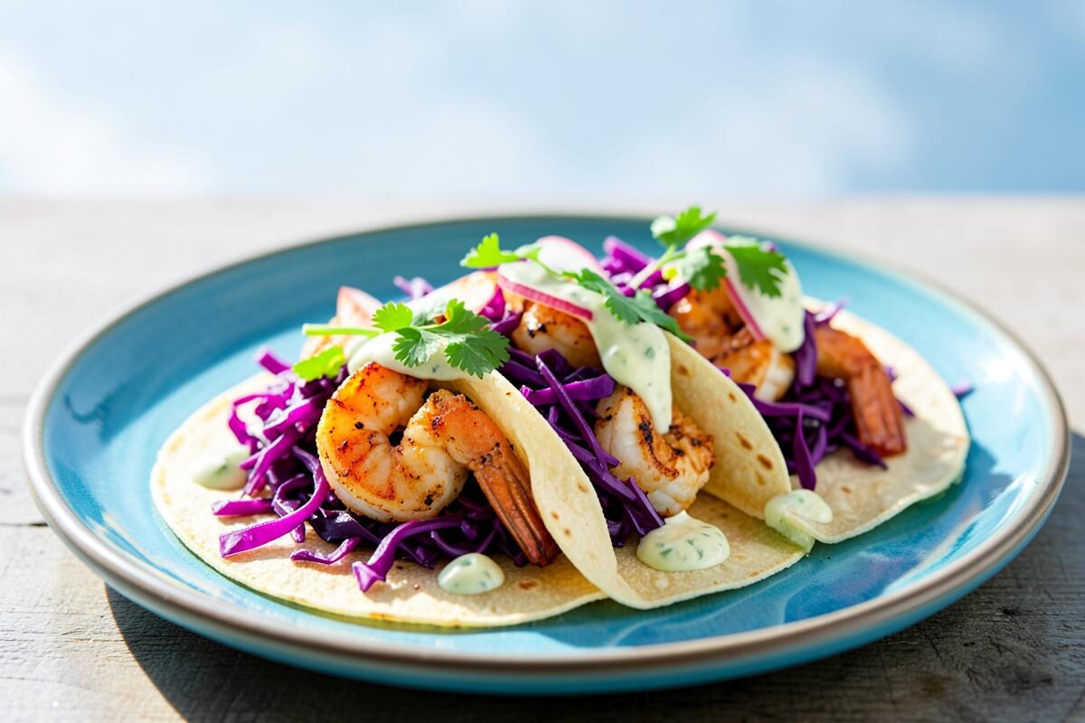 Baja Shrimp Tacos with Slaw