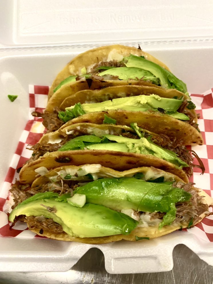 Tacos at Birria On Broadway in Los Angeles, California