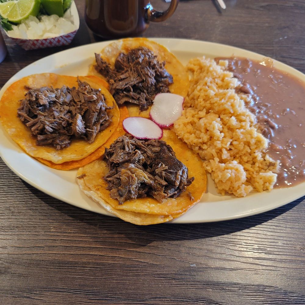 Tacos at Birrieria Don Boni in Los Angeles, California