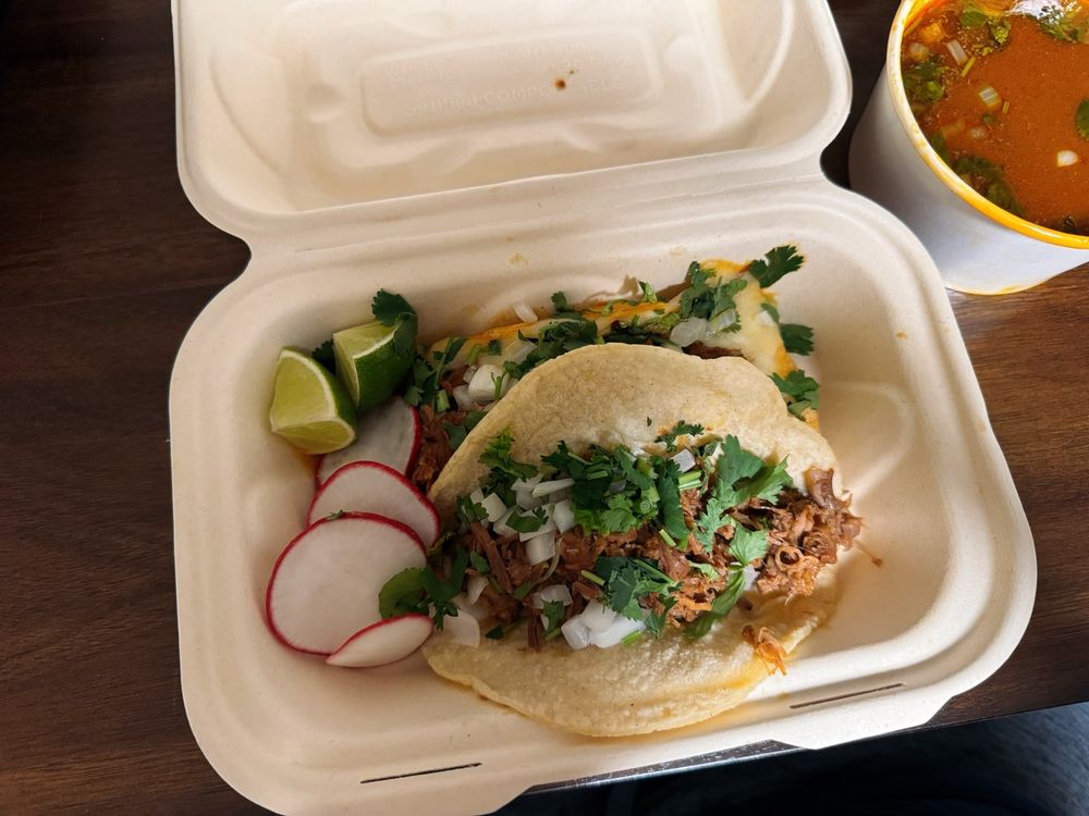 Tacos at Birrieria Neza Food Truck in San Jose, California