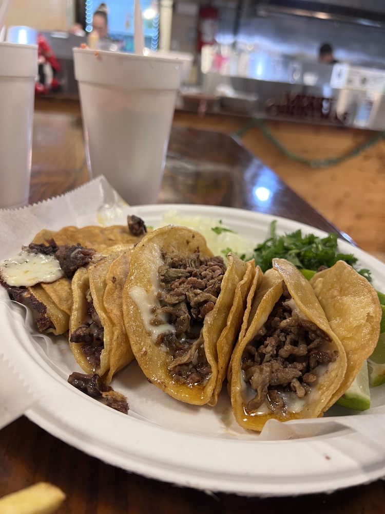 Tacos at Don Sebas Taqueria in Dallas, Texas