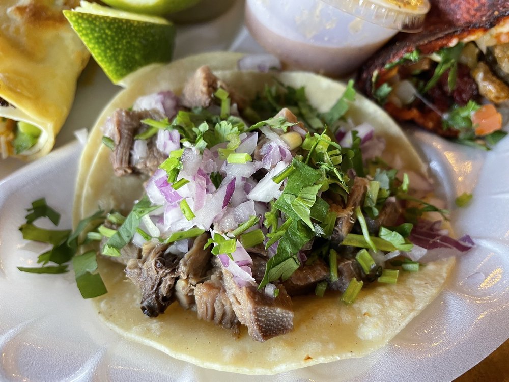 Tacos at El Fogón Taqueria in Phoenix, Arizona