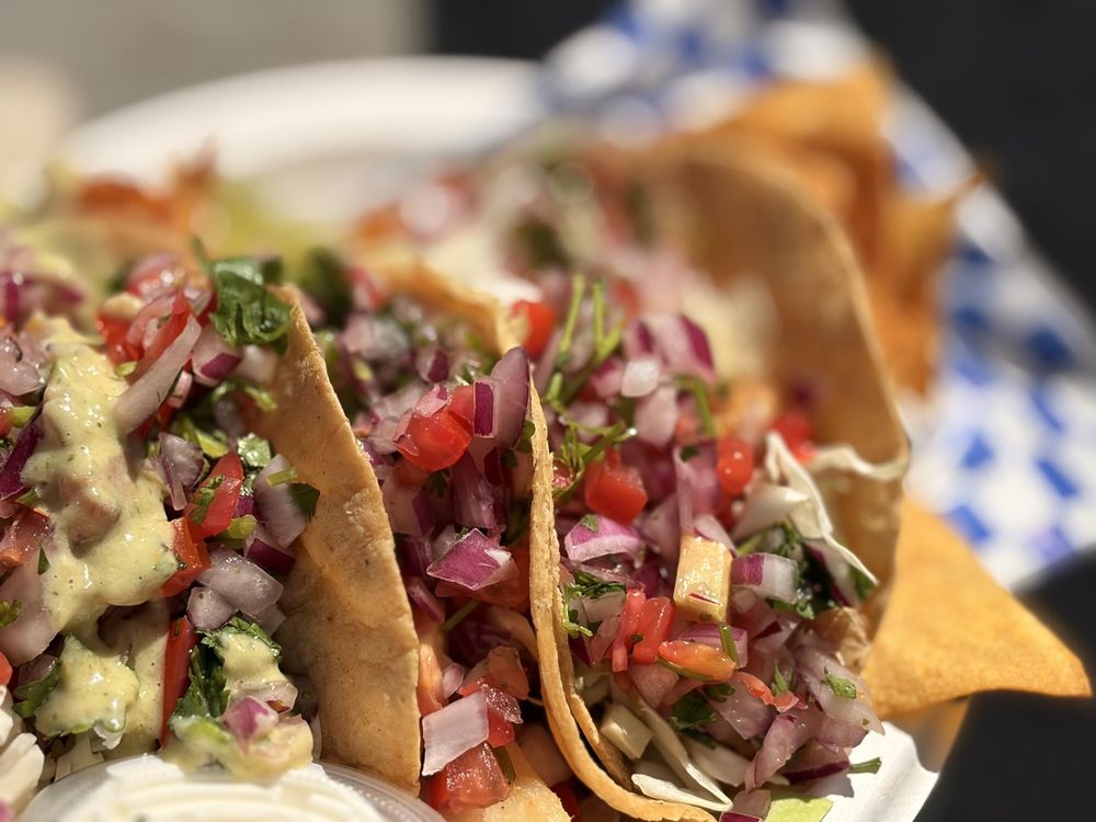 Tacos at Kikos Place Seafood in San Diego, California
