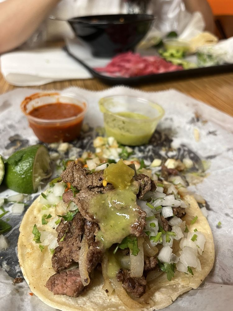 Tacos at La Calle Taqueria Y Carnitas in Denver, Colorado
