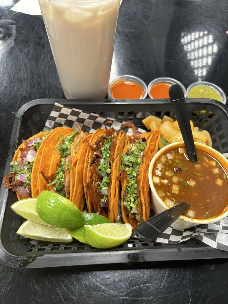 Tacos at Los Tapatíos Taco Grill in Salt Lake City, Utah