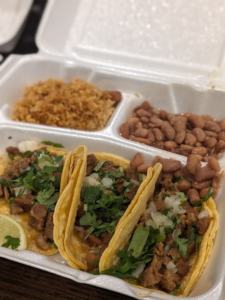 Tacos at Maskaras Mexican Grill in Dallas, Texas