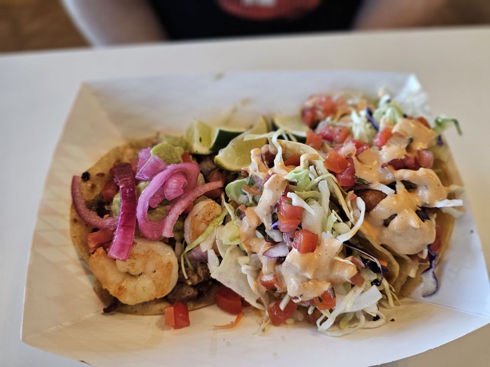 Tacos at Ole Manny's Seafood Shack in Las Vegas, Nevada