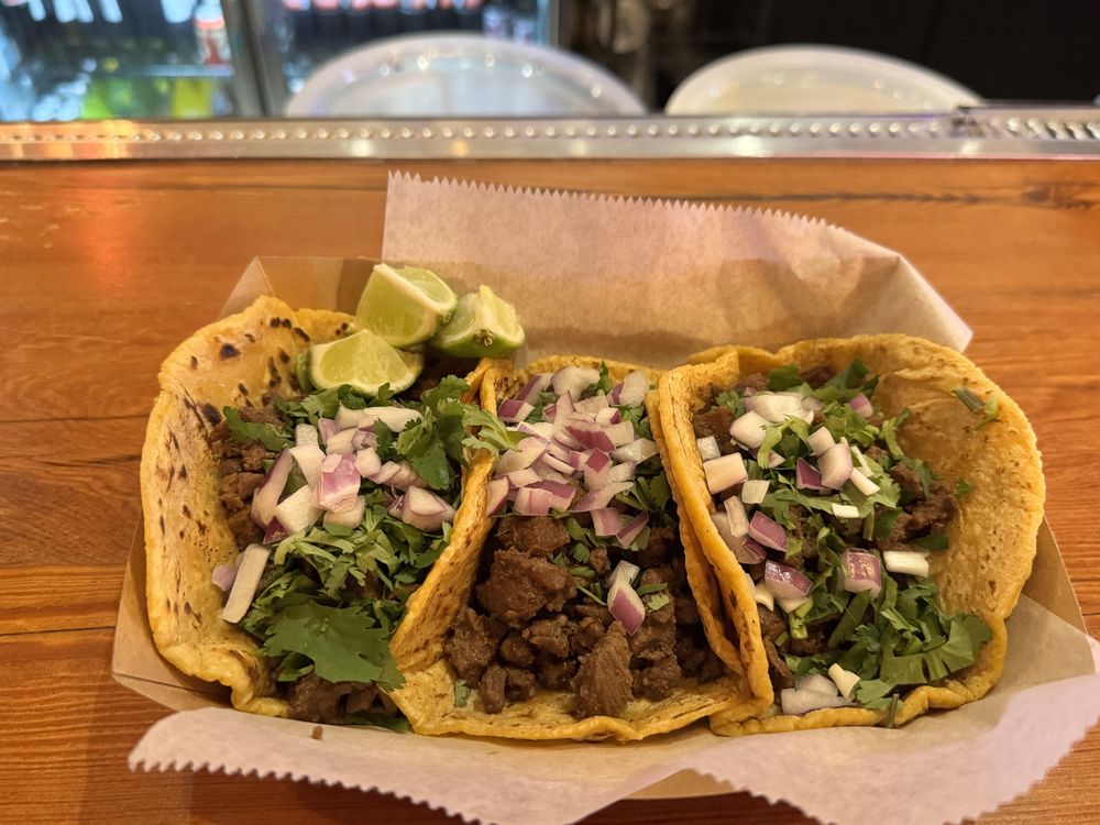 Tacos at Rubi's Tacos in Chicago, Illinois