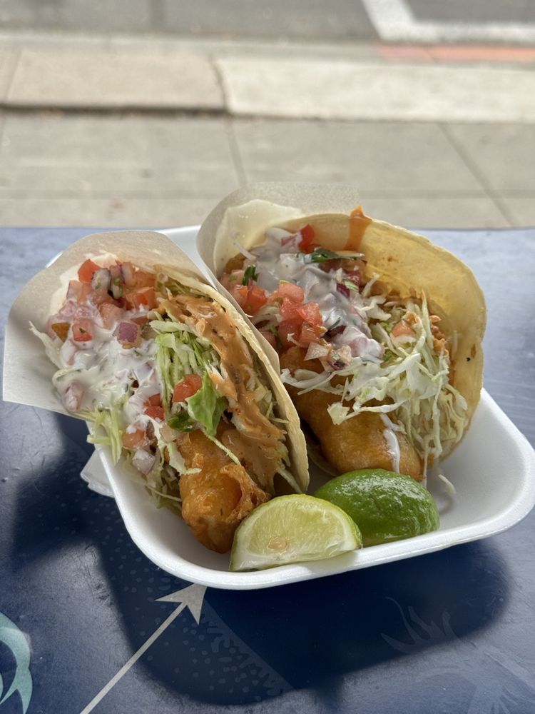 Tacos at Seafood La 57 in San Diego, California