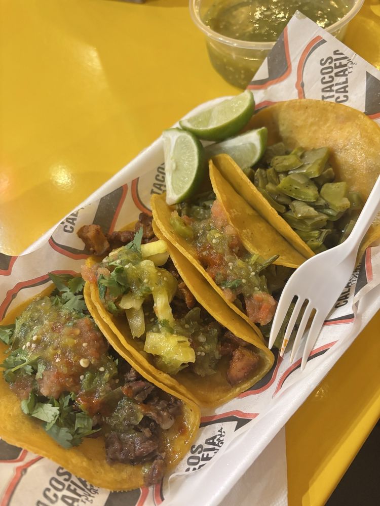 Tacos at Tacos Calafia Downtown in Phoenix, Arizona