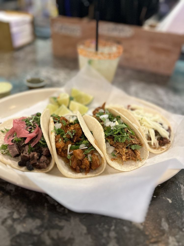 Tacos at Tacos Chiwas in Phoenix, Arizona