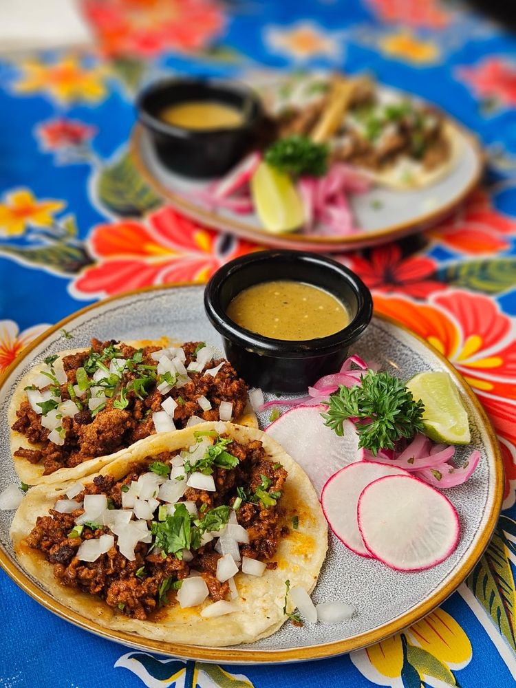 Tacos at Tacos El Lago in Seattle, Washington State