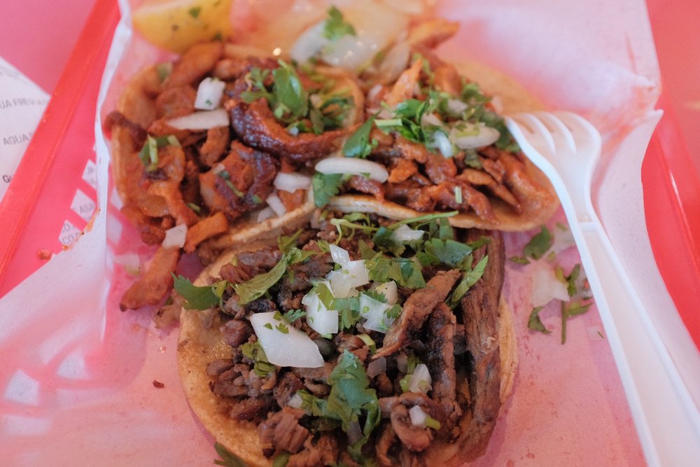 Tacos at Tacos Los 3 Reyes in San Jose, California