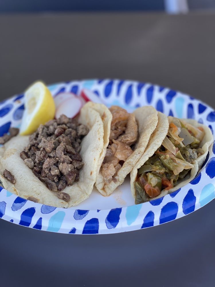 Tacos at Tacos Montero Food Truck in San Jose, California