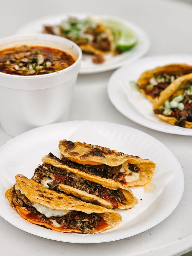 Tacos at Tacos y Birria La Unica in Los Angeles, California