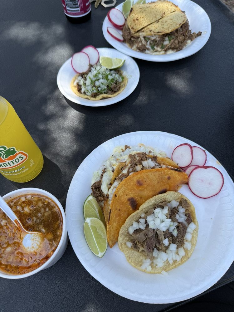 Tacos at Tacos y Birria La Unica - Mid City in Los Angeles, California
