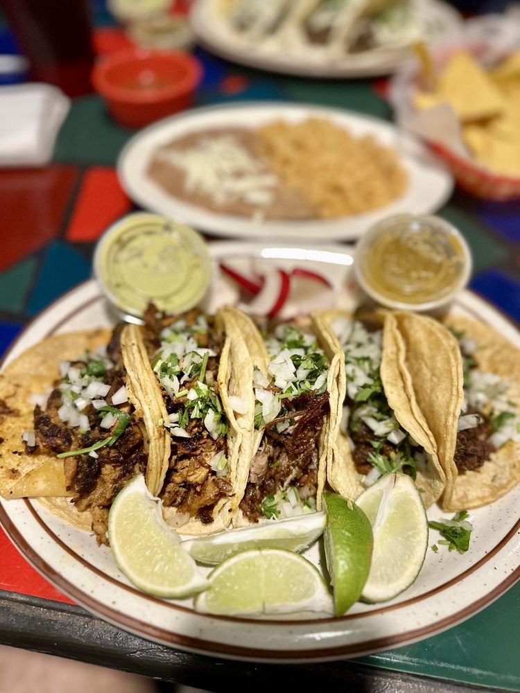 Tacos at Taqueria El Rey in Detroit, Michigan